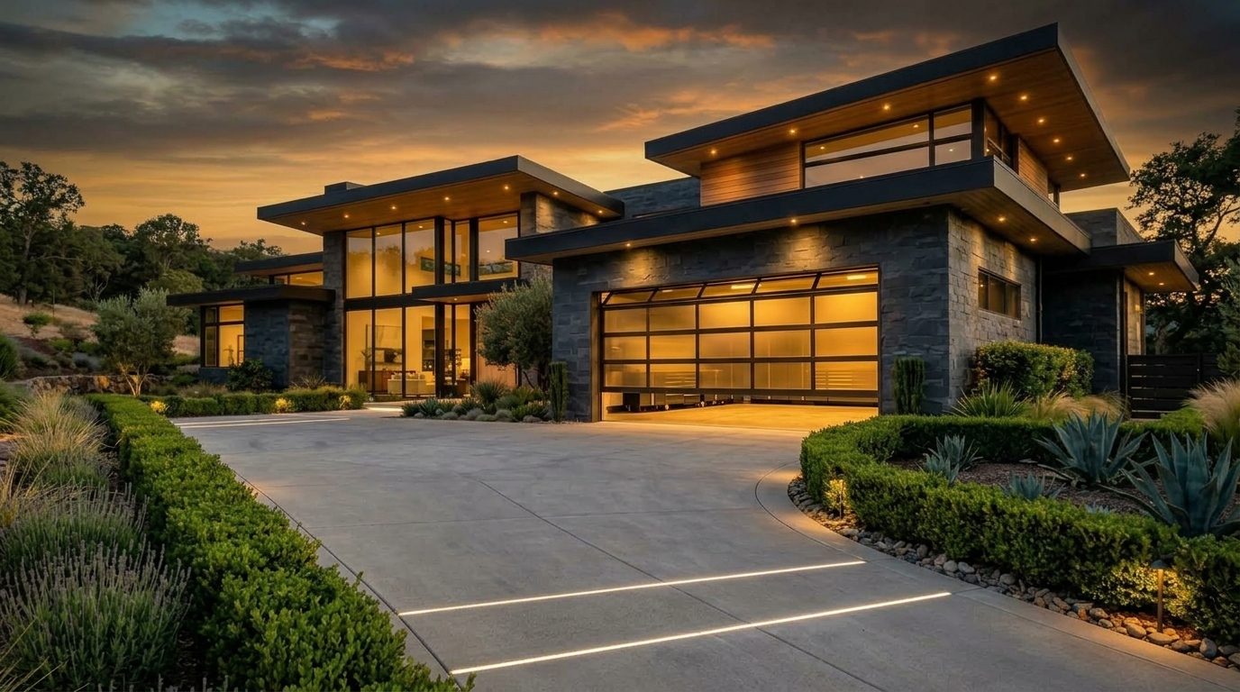 Oswald Garage Door Services Garage Door Gliding Open Revealing Warm Illuminated Interior
